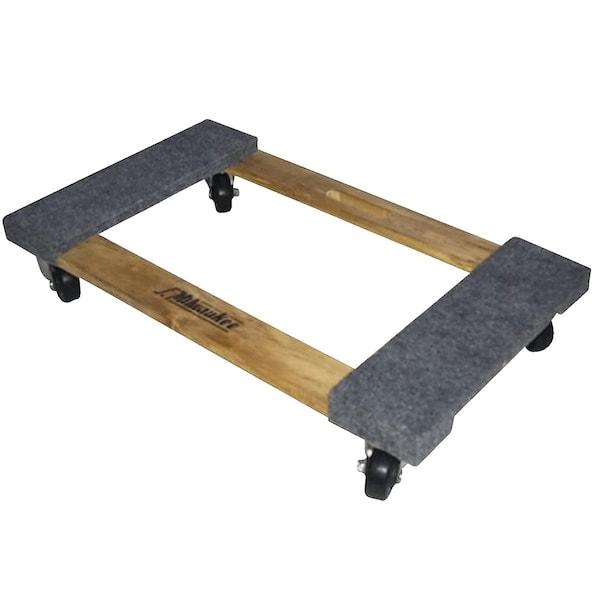 Gleason 18 In. x 30 In. 1000 Lb. Load Capacity Hardwood Furniture Dolly 33800 - main